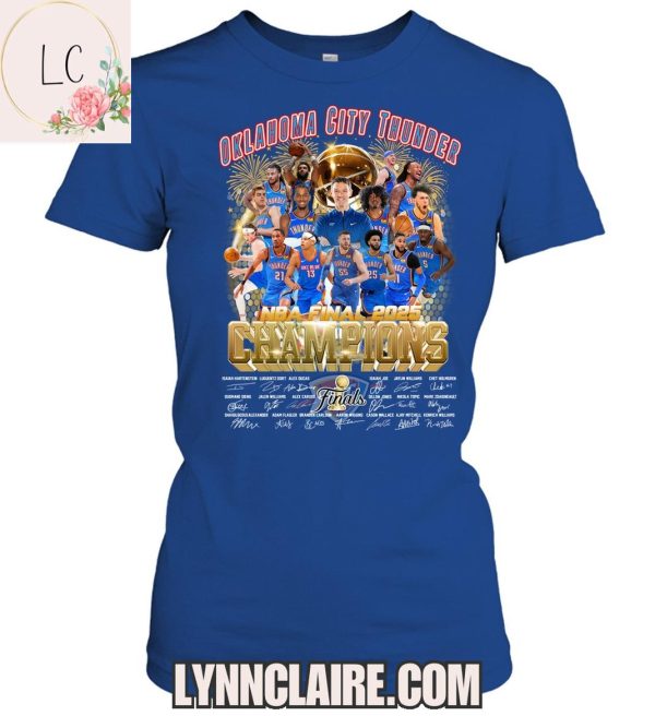 Limited Edition Oklahoma City Thunder NBA 2025 Champions Finals 2D T-Shirt