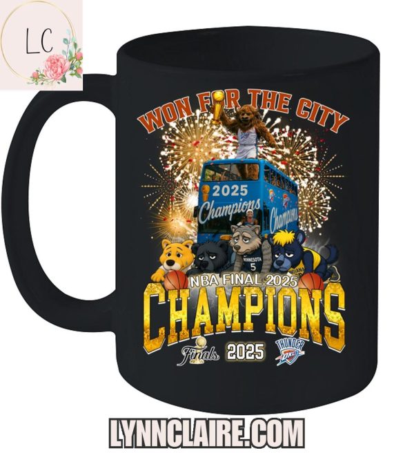 Limited Edition Oklahoma City Thunder Won For The City NBA Final 2025 Champions 2D T-Shirt