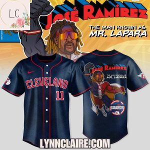 Limited Edition Power All-Star Cleveland Guardians x Jose Ramirez The Man Known As Mr.Lapara Baseball Jersey – Blue