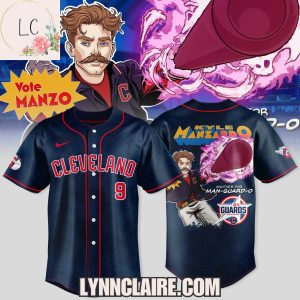 Limited Edition Power All-Star Cleveland Guardians x Kyle Manzardo Another For Man-Guard-O Baseball Jersey – Blue