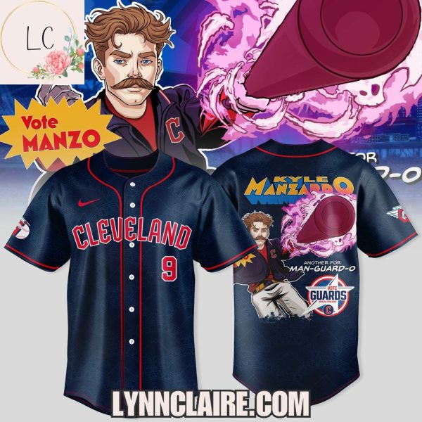 Limited Edition Power All-Star Cleveland Guardians x Kyle Manzardo Another For Man-Guard-O Baseball Jersey – Blue