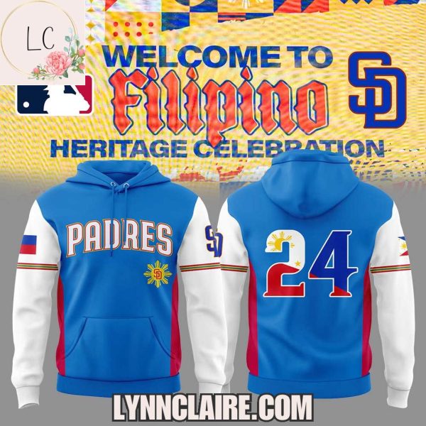 Limited Edition San Diego Padres x Welcome To Filipino Heritage Celebrating Hoodie