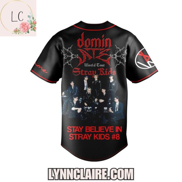 Limited Edition Stay Believe In Stray Kids Domin ATE World Tour 2025 Baseball Jersey Custom Name