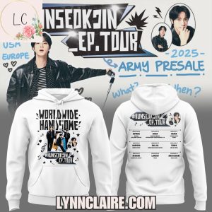 Limited Edition Worldwide Handsome Ep Tour 2025 RunSeokjin Hoodie