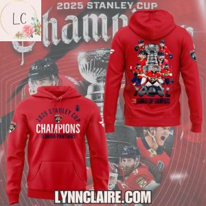 New Limited Edition Back To Back Stanley Cup Champions Florida Panthers 2025 Hoodie – Red