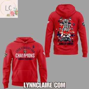 New Limited Edition Back To Back Stanley Cup Champions Florida Panthers 2025 Hoodie – Red