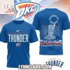 Oklahoma City Thunder 2025 National Basketball Association Finals Champions 3D T-Shirt – Black