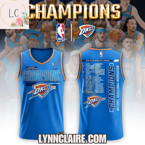 Special Edition 2024-25 National Basketball Association Champions Oklahoma City Thunder Basketball Jersey