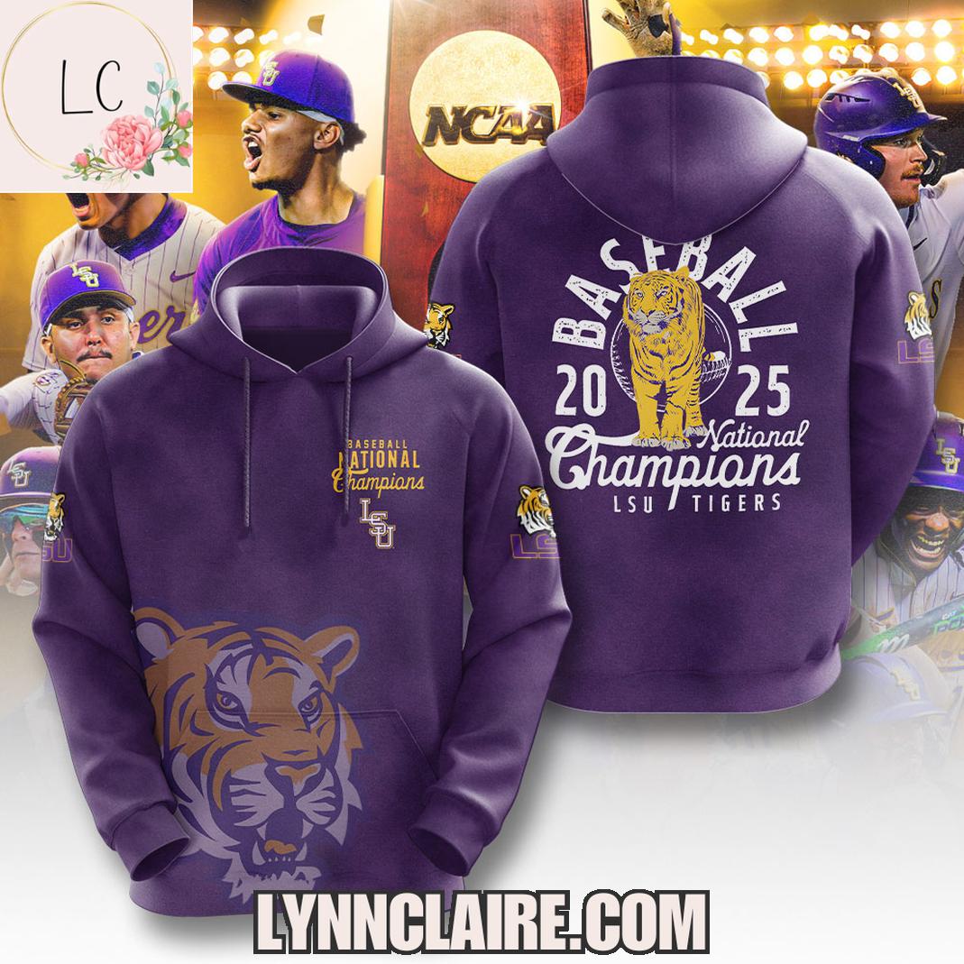 Special Edition 2025 Baseball National Champions LSU Tigers 3D T-Shirt Special Edition 2025 Baseball National Champions LSU Tigers 3D T-Shirt