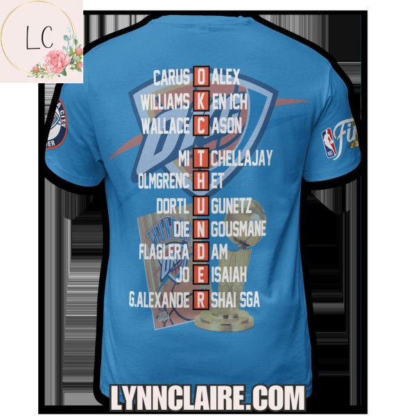 Special Edition 2025 Oklahoma City Thunder Finals Champions 3D T-Shirt