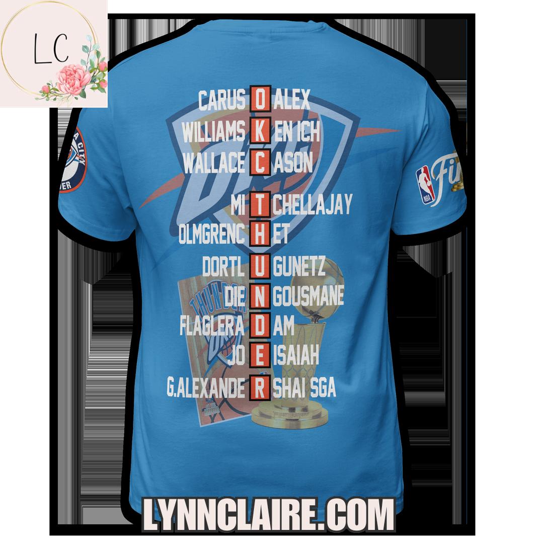 Special Edition 2025 Oklahoma City Thunder Finals Champions 3D T-Shirt Special Edition 2025 Oklahoma City Thunder Finals Champions 3D T-Shirt