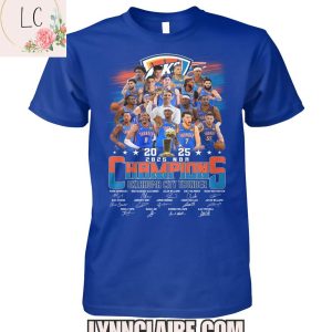Special Edition 2025 Oklahoma City Thunder NBA Champions 2D T-Shirt