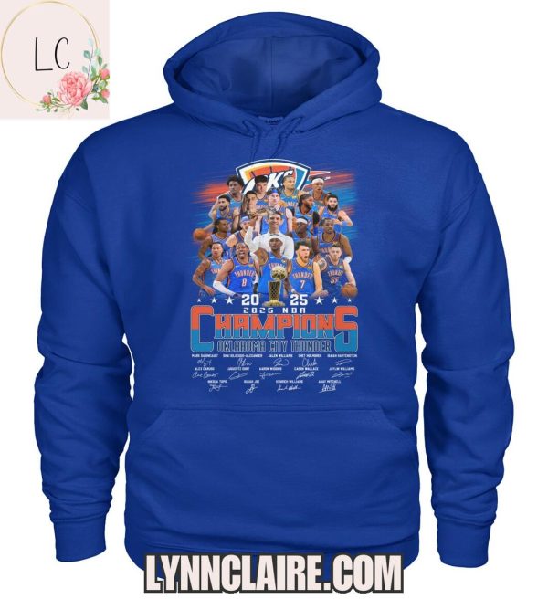 Special Edition 2025 Oklahoma City Thunder NBA Champions 2D T-Shirt