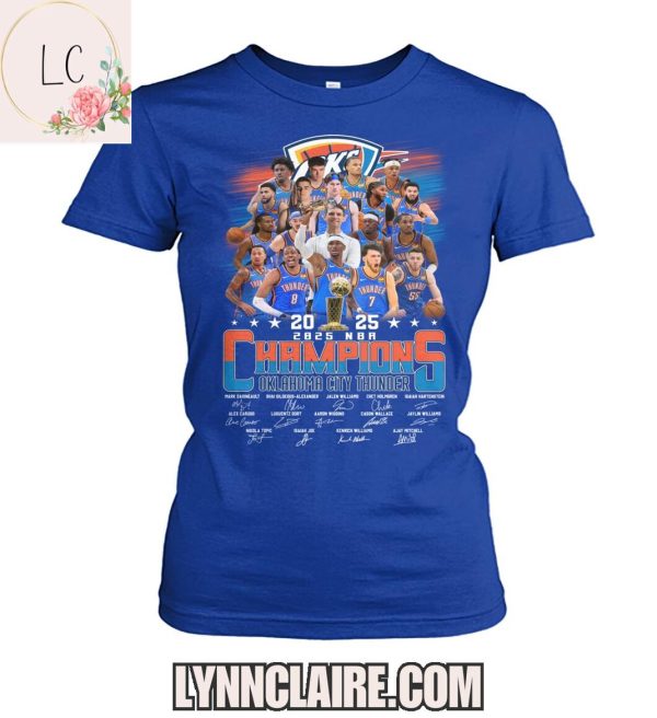 Special Edition 2025 Oklahoma City Thunder NBA Champions 2D T-Shirt