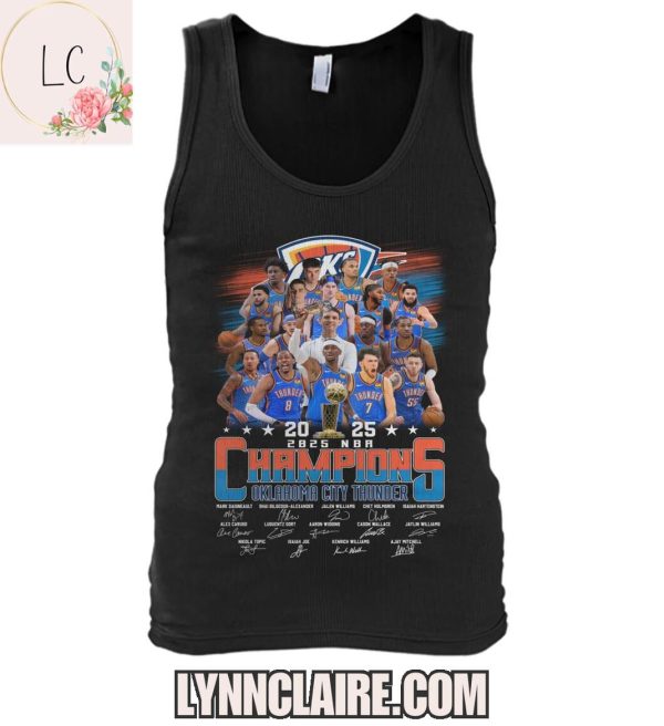 Special Edition 2025 Oklahoma City Thunder NBA Champions 2D T-Shirt