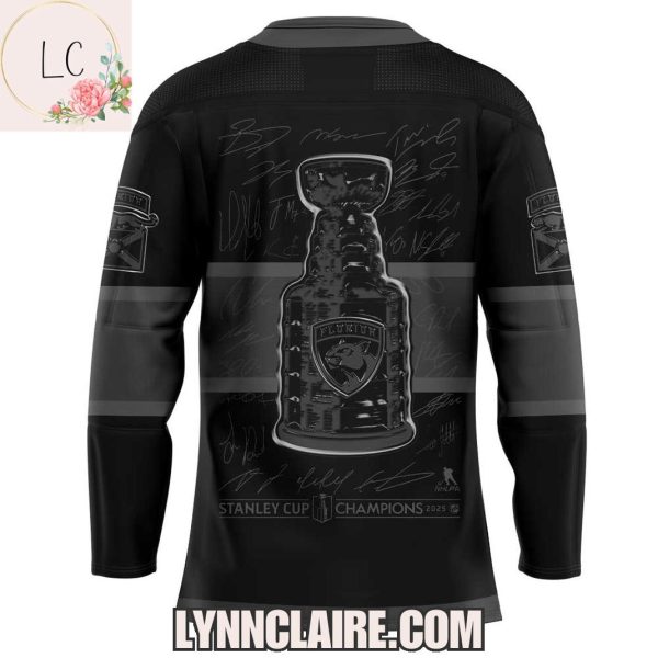Special Edition 2025 Stanley Cup Back To Back Champions Florida Panthers Hockey Jersey