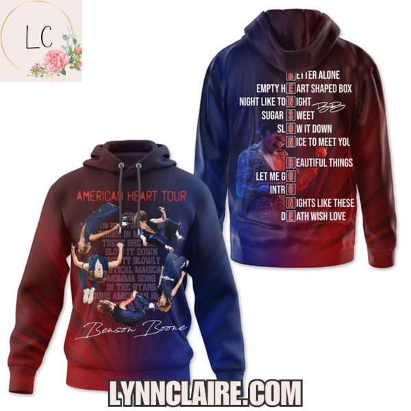 Special Edition Benson Boone 2025 American Heart Tour 3D T-Shirt