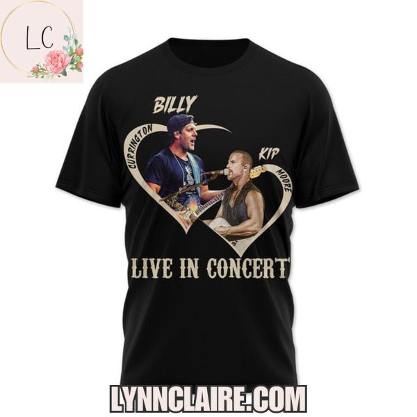 Special Edition Billy Currington & Kip Moore Live In Concert 2025 3D T-Shirt