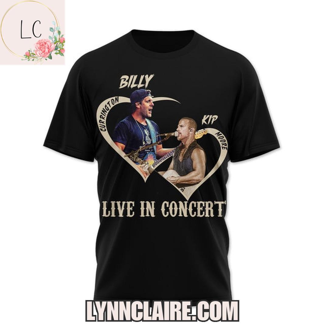 Special Edition Billy Currington & Kip Moore Live In Concert 2025 3D T-Shirt Special Edition Billy Currington & Kip Moore Live In Concert 2025 3D T-Shirt
