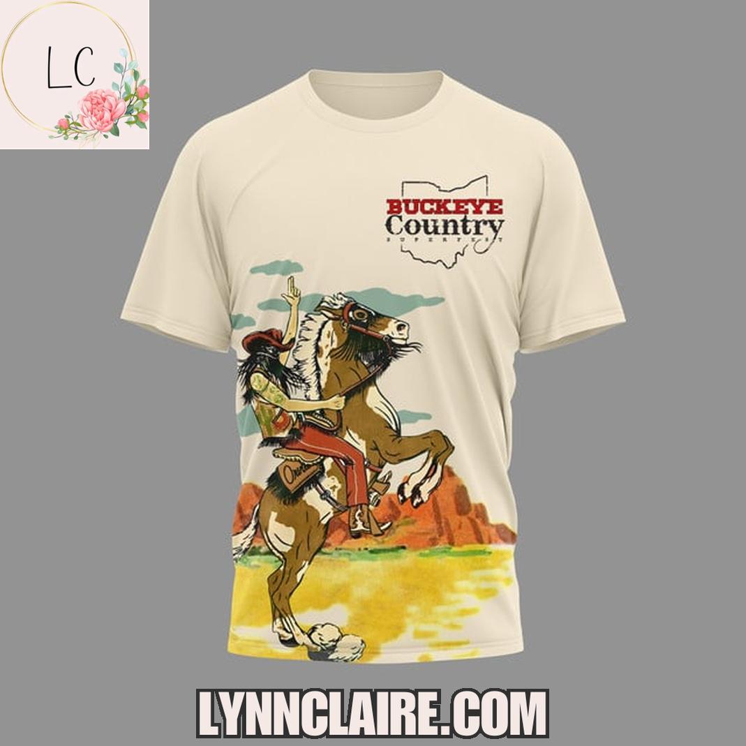 Special Edition Buckeye Country Superfest 2025 Jelly Roll x Kane Brown 3D T-Shirt Special Edition Buckeye Country Superfest 2025 Jelly Roll x Kane Brown 3D T-Shirt