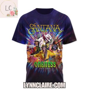Special Edition Carlos Santana Oneness 2025 Tour 3D T-Shirt