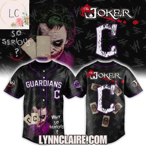 Special Edition Cleveland Guardians x Joker 2025 Why So Serious? Baseball Jersey