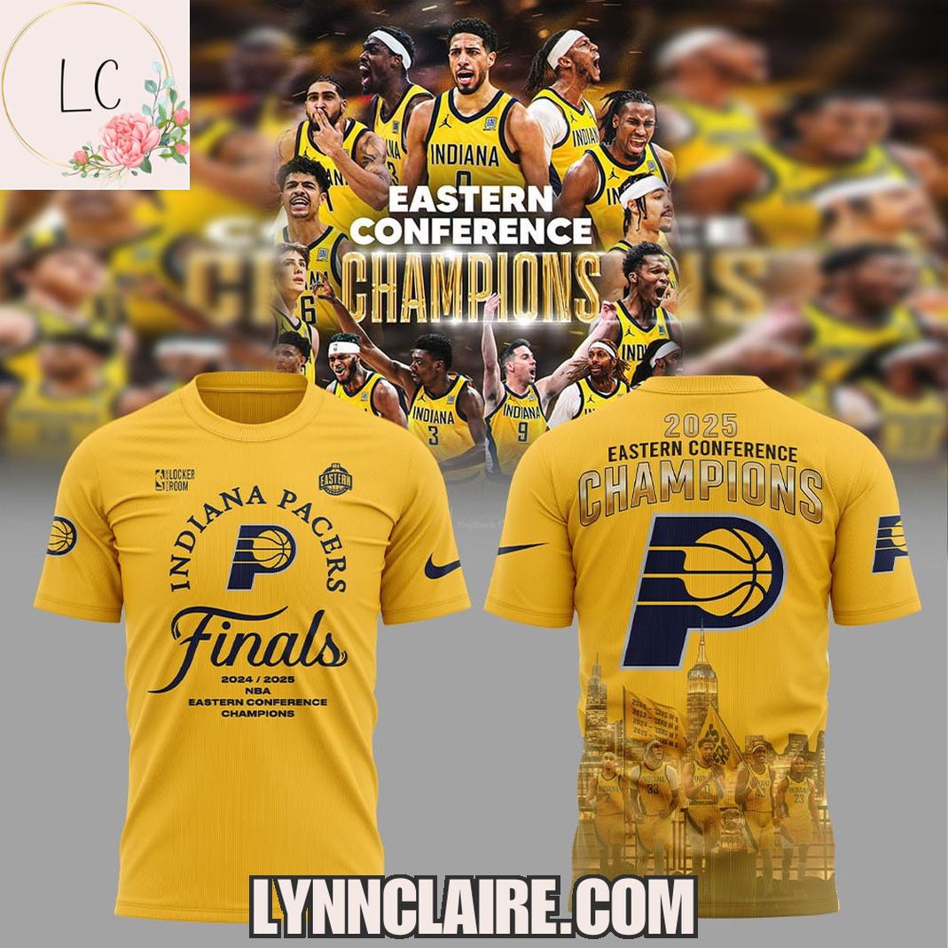 Special Edition Finals 2025 Eastern Conference Champions Indiana Pacers 3D T-Shirt Special Edition Finals 2025 Eastern Conference Champions Indiana Pacers 3D T-Shirt