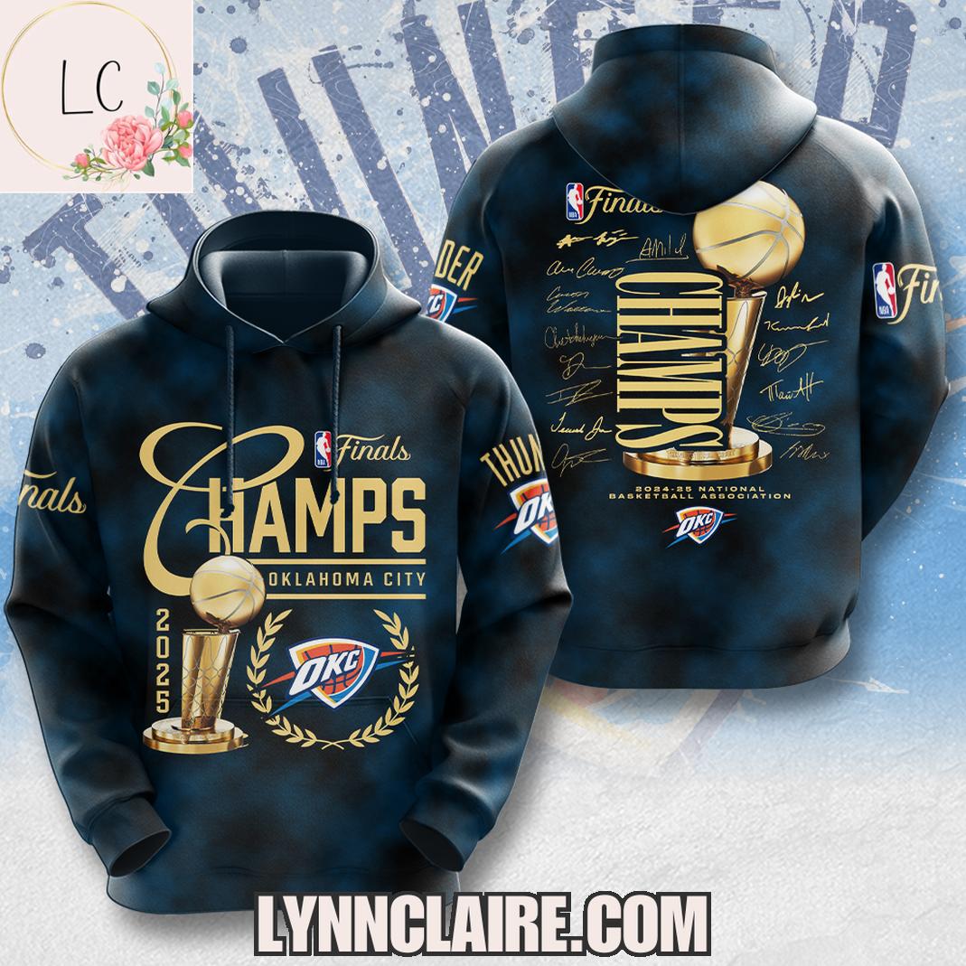 Special Edition Finals Champs Oklahoma City Thunder 2024-25 3D T-Shirt Special Edition Finals Champs Oklahoma City Thunder 2024-25 3D T-Shirt