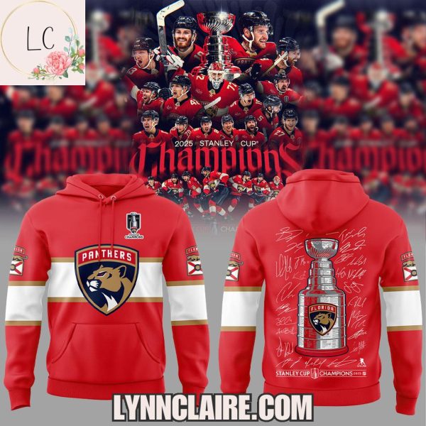 Special Edition Florida Panthers 2025 Back To Back Stanley Cup Champs Hoodie