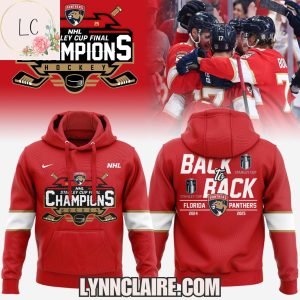 Special Edition Florida Panthers 2025 NHL Stanley Cup Champions Back To Back Hoodie