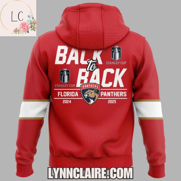 Special Edition Florida Panthers 2025 NHL Stanley Cup Champions Back To Back Hoodie