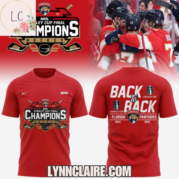 Special Edition Florida Panthers 2025 NHL Stanley Cup Champions Back To Back Hoodie