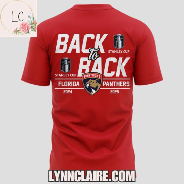 Special Edition Florida Panthers 2025 NHL Stanley Cup Champions Back To Back Hoodie