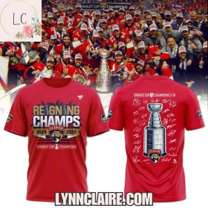 Special Edition Florida Panthers Reigning Champs 2024-2025 3D T-Shirt