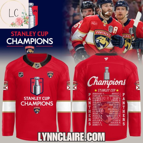 Special Edition Florida Panthers Stanley Cup Champions 2025 Hockey Jersey