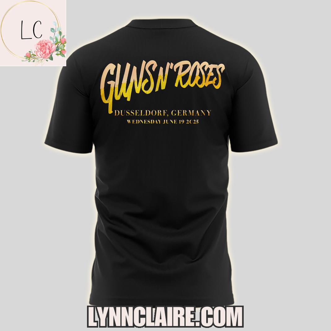 Special Edition Guns N' Roses Dusseldorf 2025 3D T-Shirt Special Edition Guns N' Roses Dusseldorf 2025 3D T-Shirt