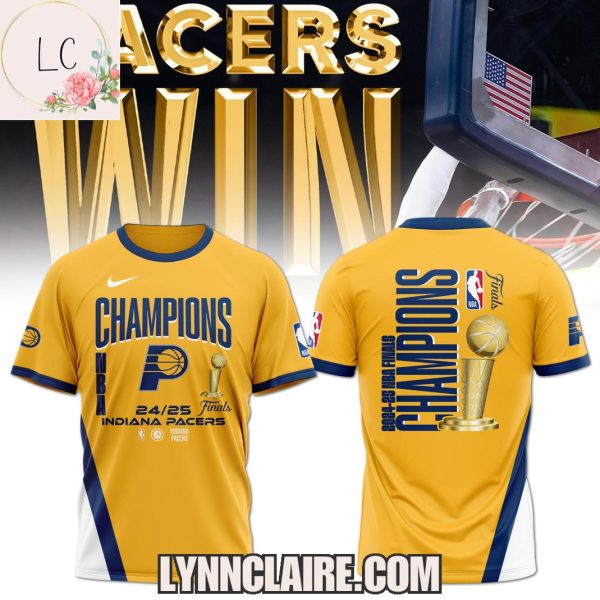 Special Edition Indiana Pacers Win 2024-25 NBA Finals Champions 3D T-Shirt
