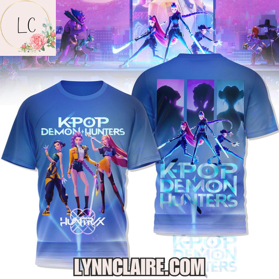 Special Edition Kpop Demon Hunters 2025 Huntrix 3D T-Shirt Special Edition Kpop Demon Hunters 2025 Huntrix 3D T-Shirt