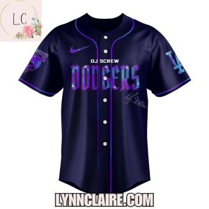 Special Edition Los Angeles Dodgers x DJ Screw + Slabs 2025 Baseball Jersey