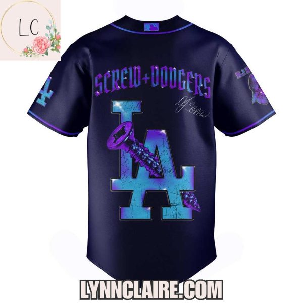 Special Edition Los Angeles Dodgers x DJ Screw + Slabs 2025 Baseball Jersey