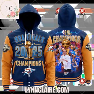 Special Edition NBA Finals 2025 Champions Oklahoma City Thunder Hooded Varsity-Style Jacket