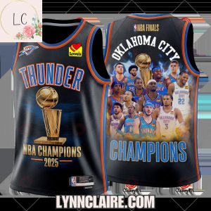 Special Edition NBA Finals Oklahoma City Thunder Champions 2025 Basketball Jersey