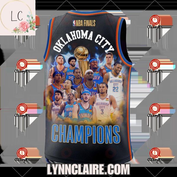 Special Edition NBA Finals Oklahoma City Thunder Champions 2025 Basketball Jersey
