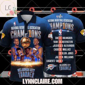 Special Edition National Basketball Association Champ1ons Oklahoma City Thunder Polo Shirt