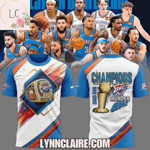 Special Edition Oklahoma City Thunder 2024-2025 NBA Champions 3D T-Shirt