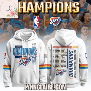 Special Edition Oklahoma City Thunder 2025 Champions National Basketball Association Hoodie – White