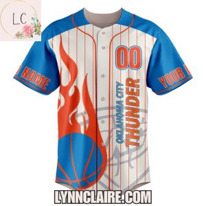 Special Edition Oklahoma City Thunder 2025 Finals Eastern Conference Champions Custom Name Baseball Jersey