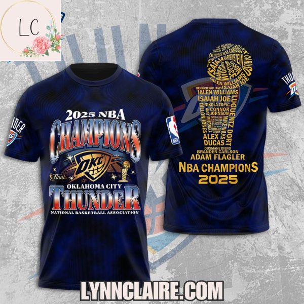 Special Edition Oklahoma City Thunder 2025 Finals National Basketball Association 3D T-Shirt