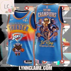 Special Edition Oklahoma City Thunder 2025 NBA Champions 1st Ring Basketball Jersey