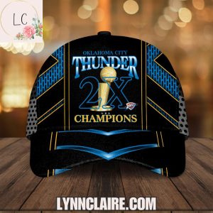 Special Edition Oklahoma City Thunder 2X Champions 2025 Cap
